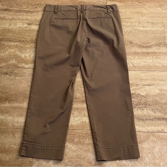 Ann Taylor LOFT Size 4 Original Skinny Ankle Pants Mid Rise Brown - Picture 9 of 9